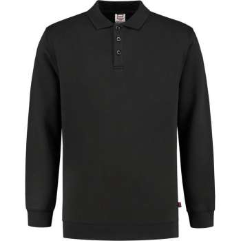 Tricorp Polo Sweater Boord 60°C Wasbaar 301016 Zwart - Maat 5XL