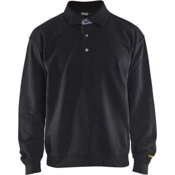 Blåkläder 3370-1158 Polo Sweatshirt Zwart maat S