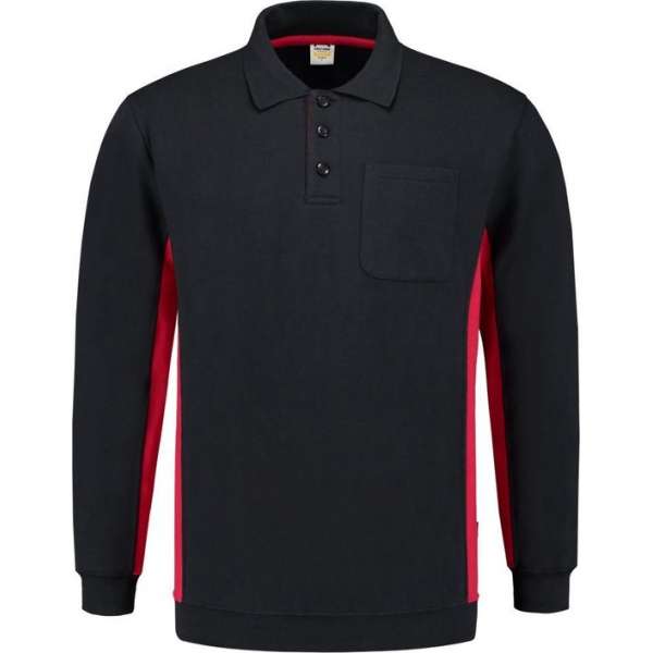 Tricorp Polosweater Bi-Color - Workwear - 302001 - Navy-Rood - maat 5XL Tricorp Polosweater Bi-Color - Workwear - 302001 - Navy-Rood - maat 5XL