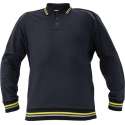 Knoxfield Polo-Sweater antraciet/geel L