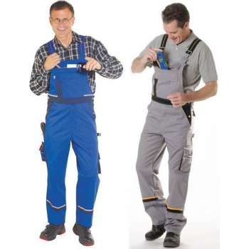 Tuinbroek blauw maat 48