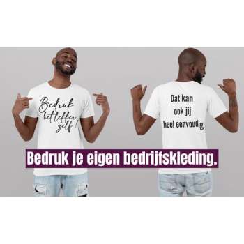 Strijklogo borst en rug in full color