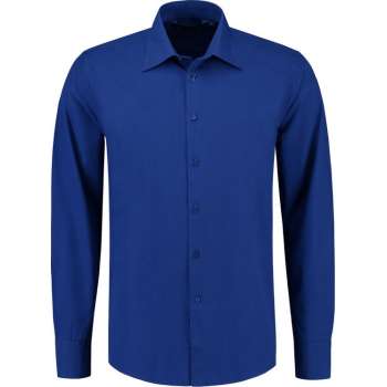 Lemon & Soda L&s Shirt Poplin Mix Ls For Him 2748c Royal Blue Mt. Xl