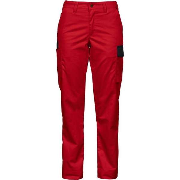 Projob Prio Dames Werkbroek - Rood - 2519 - maat 48 Projob Prio Dames Werkbroek - Rood - 2519 - maat 48