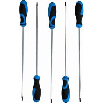 BRILLIANT TOOLS 5-delige Schroevendraaierset extra lang TX