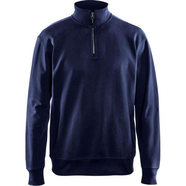 Blåkläder 3369-1158 Sweatshirt met halve rits Donkergrijs maat XXL Blåkläder 3369-1158 Sweatshirt met halve rits Donkergrijs maat XXL
