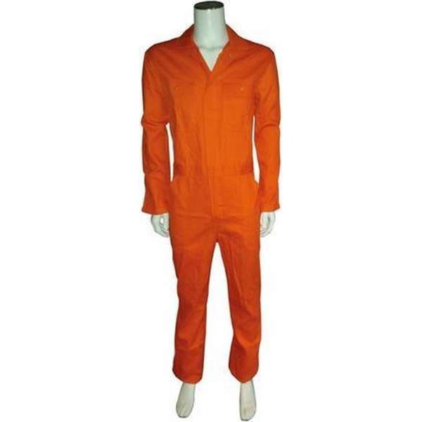 Yoworkwear Overall 100% katoen met rits oranje maat 51 Yoworkwear Overall 100% katoen met rits oranje maat 51