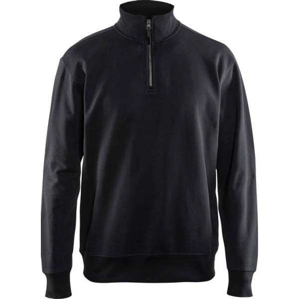 Blåkläder 3369-1158 Sweatshirt met 1/2 rits Zwart maat S Blåkläder 3369-1158 Sweatshirt met 1/2 rits Zwart maat S