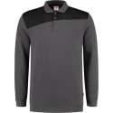 Tricorp Polo Sweater Bicolor Naden 302004 Donkergrijs / Zwart - Maat 4XL