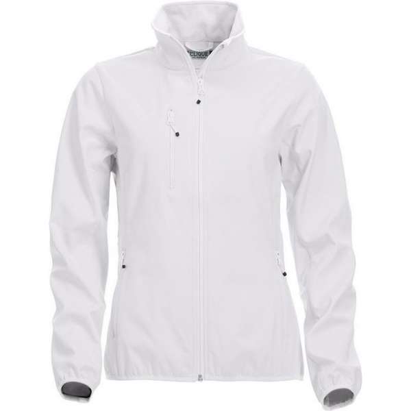 Clique Basic Softshell Jas Dames Wit maat L Clique Basic Softshell Jas Dames Wit maat L