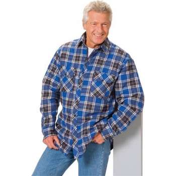 Houthakkershirt, blauw geruit, maat 3XL