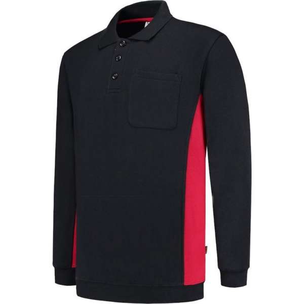 Tricorp Polosweater Bi-Color - Workwear - 302001 - Navy-Rood - maat XXL Tricorp Polosweater Bi-Color - Workwear - 302001 - Navy-Rood - maat XXL