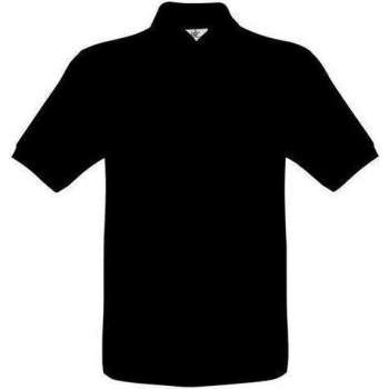 Polo B&C Safran Pocket Kleur Black Maat L (onbedrukt - 2 stuks)