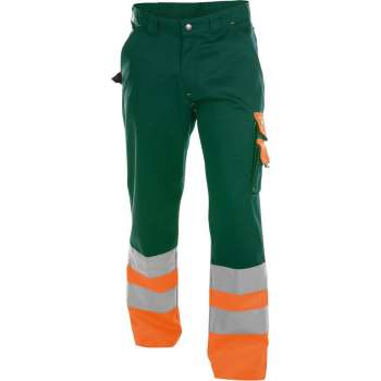 Dassy Omaha Hoge zichtbaarheidsbroek 200620 (300 g/m2) - binnenbeenlengte Standaard (81-86 cm) - Flessengroen/Fluo-Oranje - 50