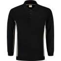 Tricorp Polo Sweater Bicolor Borstzak 302001 Zwart / Grijs  - Maat 5XL