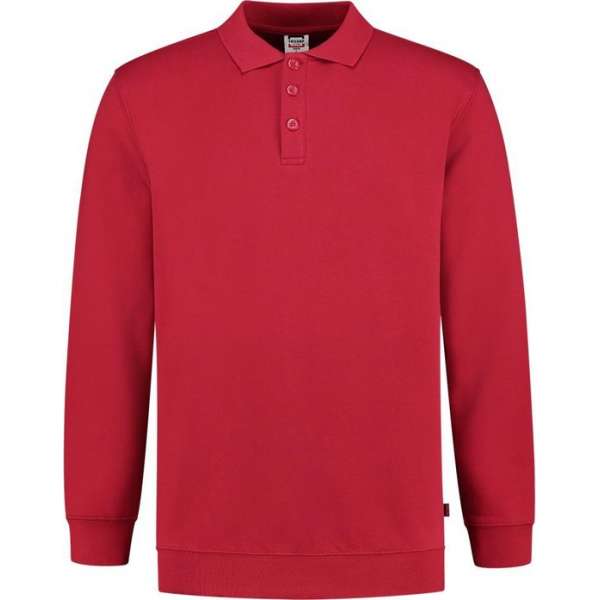 Tricorp Polo Sweater Boord 60°C Wasbaar 301016 Rood - Maat 3XL