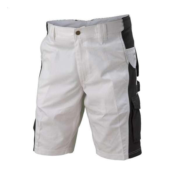 Assent schilder/stucadoor werkbroek kort Croix wit maat 58 Assent schilder/stucadoor werkbroek kort Croix wit maat 58