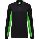 Tricorp polosweater bi-color dames - 302002 - zwart / lime - maat XXL