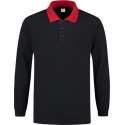 Tricorp Polosweater contrast - Casual - 301006 - Navy-Rood - maat 7XL