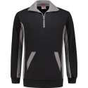 Workman Zipper Sweater Bi-Colour - 2706 zwart/grijs - Maat L