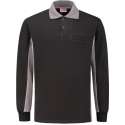 Workman Polosweater Bi-Colour - 2406 zwart / grijs - Maat XL
