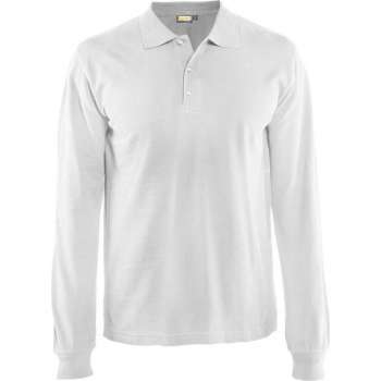 Blåkläder 3388-1050 Piqué long sleeve Wit maat XS