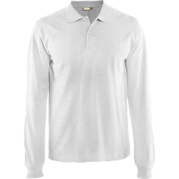 Blåkläder 3388-1050 Piqué long sleeve Wit maat XS Blåkläder 3388-1050 Piqué long sleeve Wit maat XS