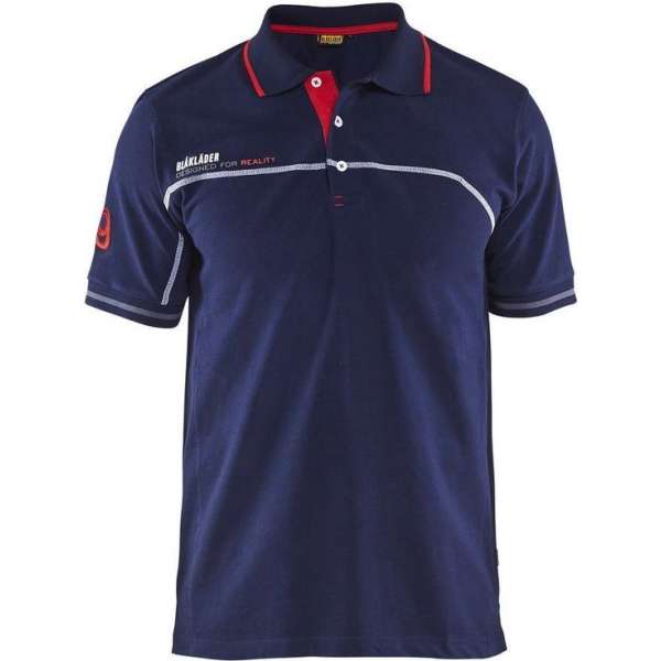 Blåkläder 3327-1050 Branded Poloshirt Marineblauw/Rood maat L Blåkläder 3327-1050 Branded Poloshirt Marineblauw/Rood maat L