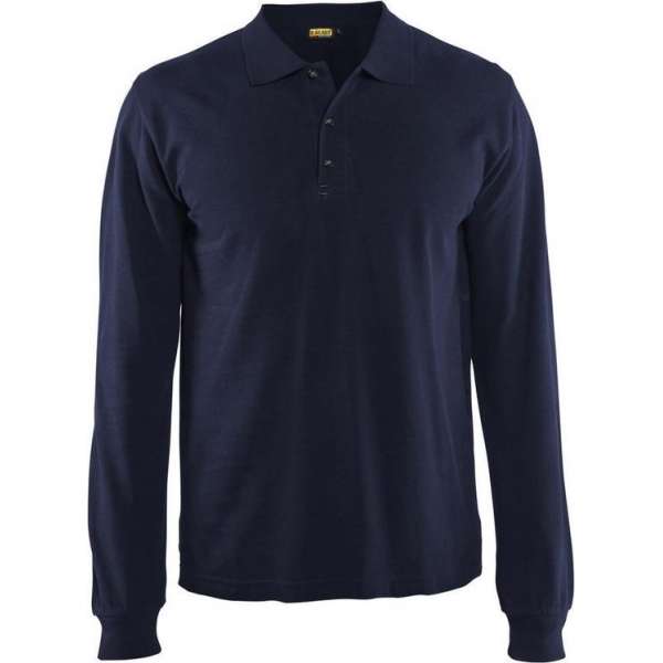 Blåkläder 3388-1050 Piqué long sleeve Marineblauw maat 4XL Blåkläder 3388-1050 Piqué long sleeve Marineblauw maat 4XL