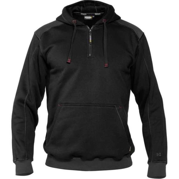 Dassy Indy Sweater met kap 300318 - Zwart/Antracietgrijs - XL Dassy Indy Sweater met kap 300318 - Zwart/Antracietgrijs - XL