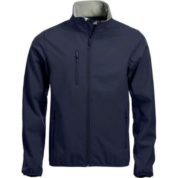 Clique Basic Softshell Jas Heren Donker Navy maat XXL Clique Basic Softshell Jas Heren Donker Navy maat XXL