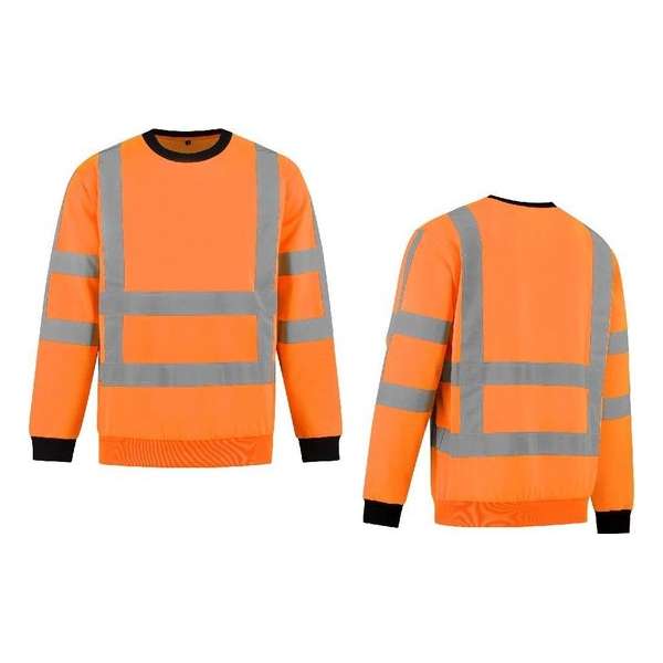 Sweater High Visibility RWS FluoOranje maat 4XL Sweater High Visibility RWS FluoOranje maat 4XL