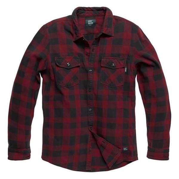 Vintage Industries Globe heavyweight shirt red Vintage Industries Globe heavyweight shirt red