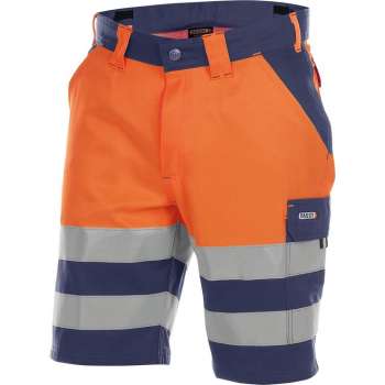 Dassy Venna Hoge zichtbaarheidswerkshort Marineblauw/Oranje maat 58