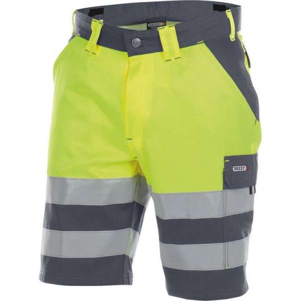 Dassy Venna Hoge zichtbaarheidsshort 250030 - Cementgrijs/Fluogeel - 48 Dassy Venna Hoge zichtbaarheidsshort 250030 - Cementgrijs/Fluogeel - 48