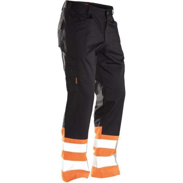 Jobman 2314 Hi-vis Service Werkbroek Zwart/Oranje - Maat C60 Jobman 2314 Hi-vis Service Werkbroek Zwart/Oranje - Maat C60