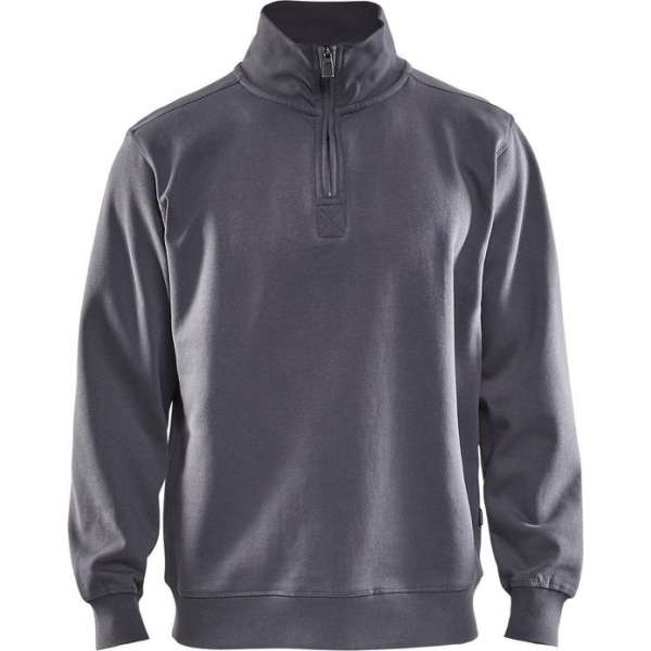 Blåkläder 3365-1048 Sweatshirt Jersey (1/2 Rits) Grijs maat XL