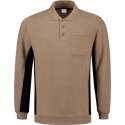 Tricorp polosweater Bi-Color - Workwear - 302001 - khaki-zwart - maat 5XL