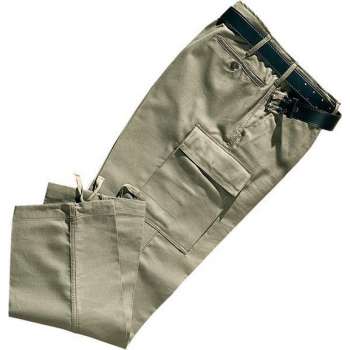 Duitse legermoleskin werkbroek, kleur olijf. maat 25
