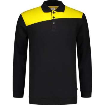 Tricorp Polo Sweater Bicolor Naden 302004 Zwart / Geel - Maat 4XL