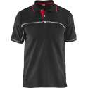 Blåkläder 3389 Poloshirt Zwart/Rood maat L