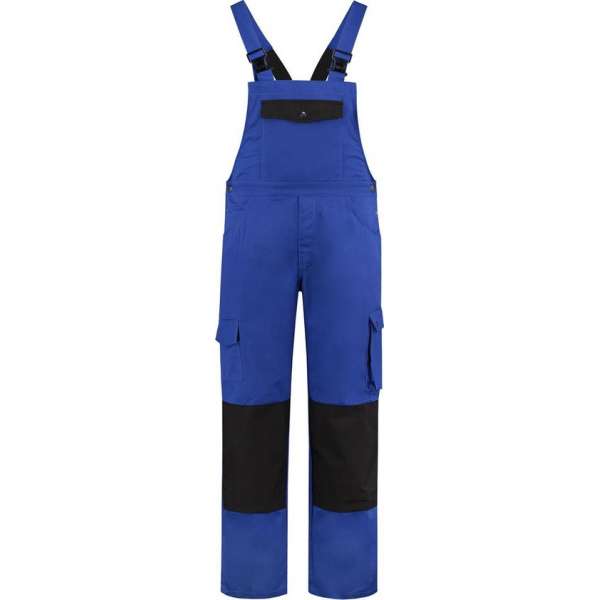 EM Workwear Tuinbroek katoen/polyester korenblauw-zwart maat 60 EM Workwear Tuinbroek katoen/polyester korenblauw-zwart maat 60