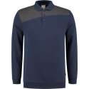Tricorp Polo Sweater Bicolor Naden 302004 Ink / Donkergrijs - Maat 3XL