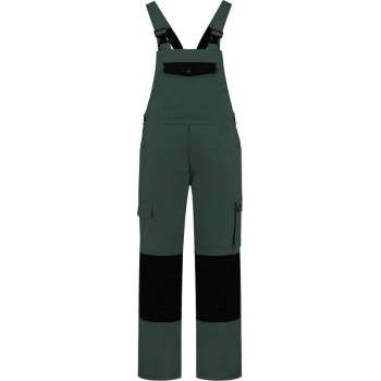 Yoworkwear Tuinbroek katoen/polyester flessengroen-zwart maat 54