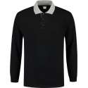Tricorp Polo Sweater Contrast  301006 Zwart / Grijs - Maat XL