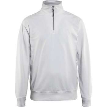 Blåkläder 3369-1158 Sweatshirt met 1/2 rits Wit maat XS
