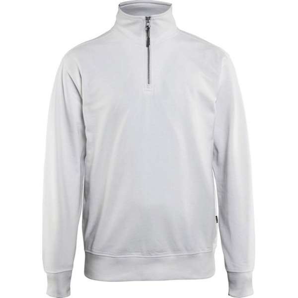 Blåkläder 3369-1158 Sweatshirt met 1/2 rits Wit maat XS Blåkläder 3369-1158 Sweatshirt met 1/2 rits Wit maat XS