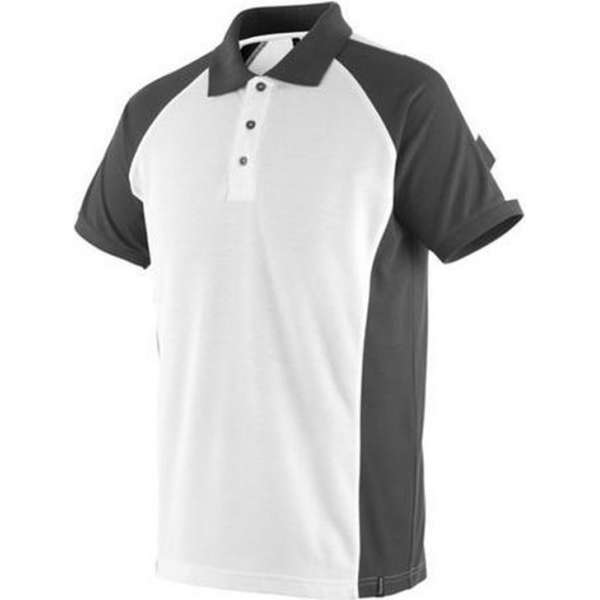Mascot Poloshirt Bottrop Wit/donkerantraciet M Mascot Poloshirt Bottrop Wit/donkerantraciet M