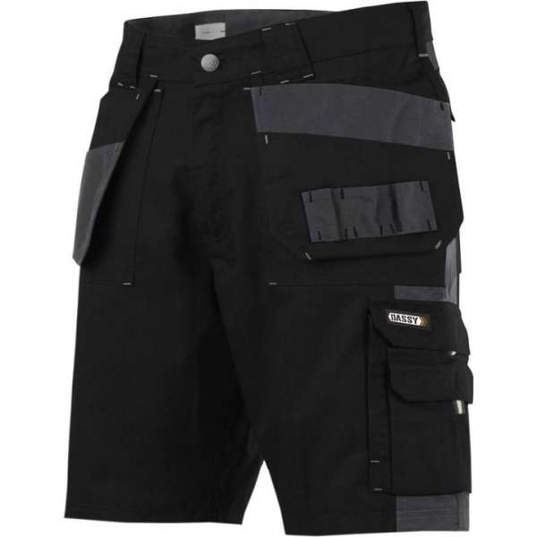 Dassy MONZA Korte Werkbroek Grijs/ZwartNL:44 BE:38 Dassy MONZA Korte Werkbroek Grijs/ZwartNL:44 BE:38