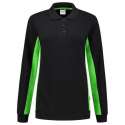 Tricorp polosweater bi-color dames - 302002 - zwart / lime - maat M